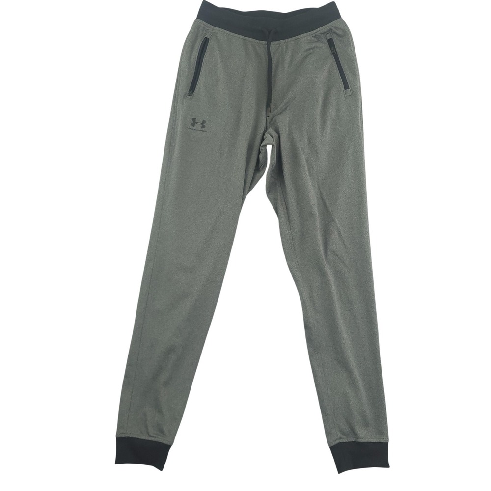 Under Armour Sportstyle Jogger Pants Mens Small 28x30 Gray Zip Pocket Running